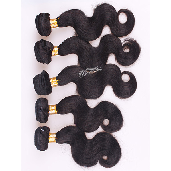 ST wholesale body wave virgin brazillian human hair extension