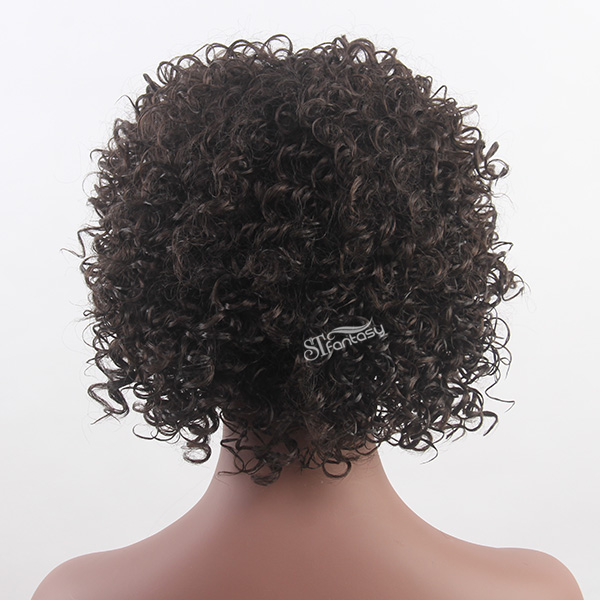 ST wholesale synthetic hair short afro wig for women