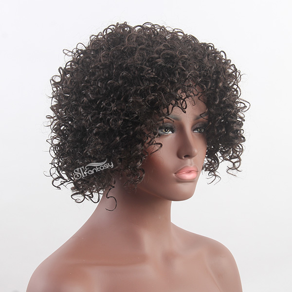 ST wholesale synthetic hair short afro wig for women