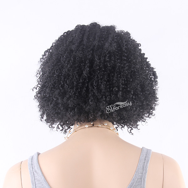 ST short kinky curly afro wigs costumes for women