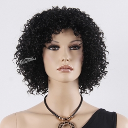 14" Short kinky curly afro wig for black women