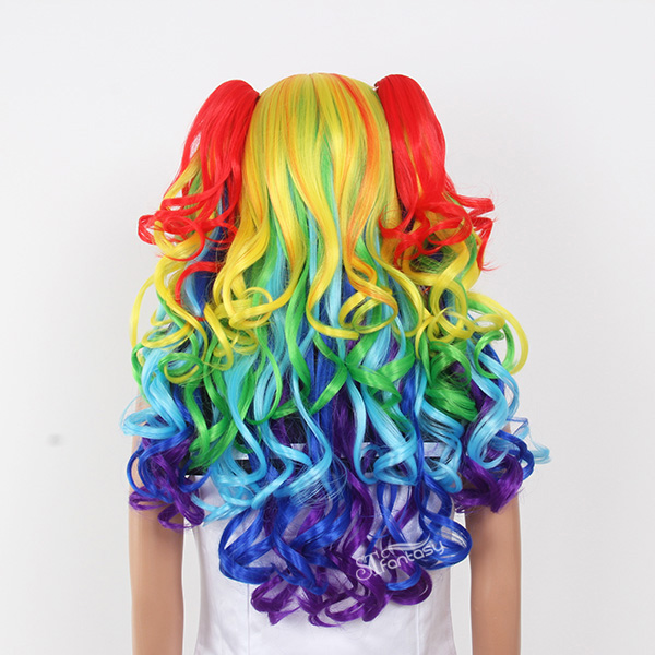 Japanese anime cosplay wig with crazy color