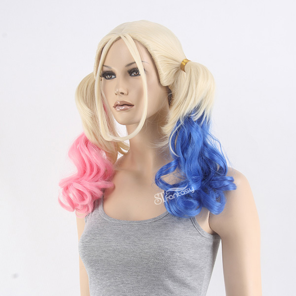 Suicide Squad Harley Quinn Cosplay Wig With Synthetic Hair