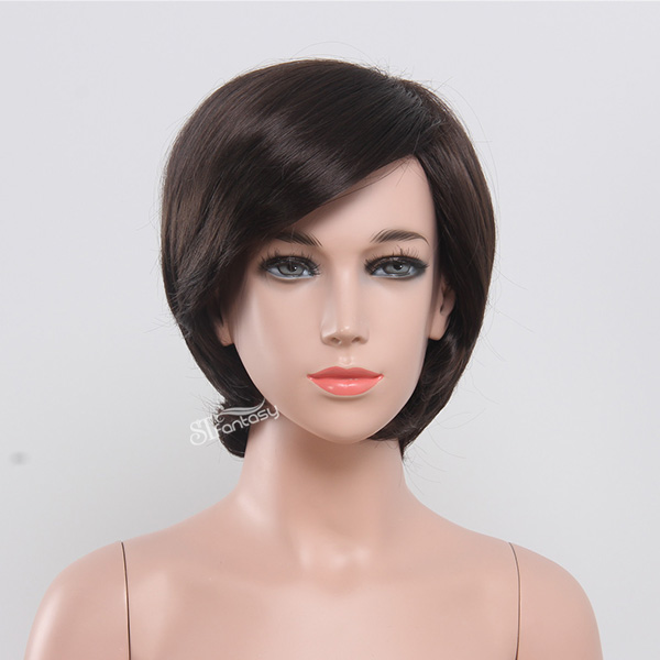 17" short straight synthetic hair children