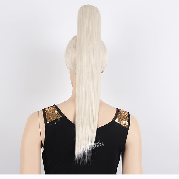 Wholesale long straight white hair special wig style for shopping window mannequin