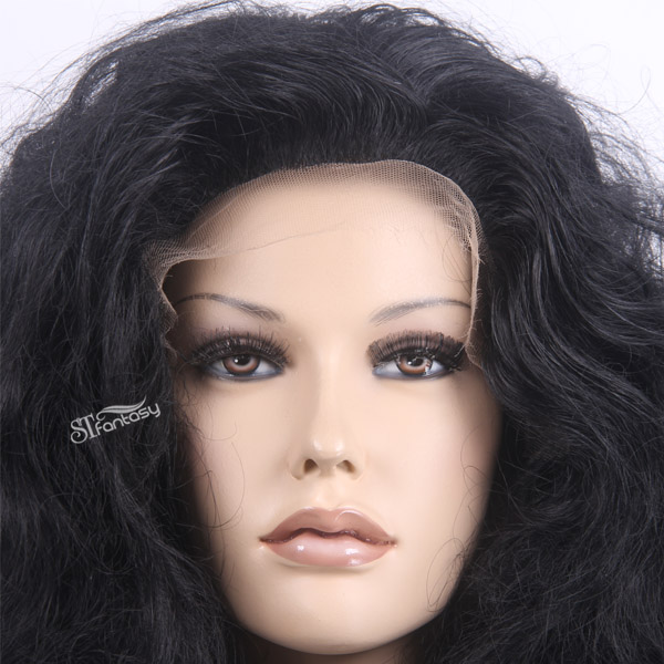 28" SEXY ladies afro wigs synthetic lace front wigs for black women