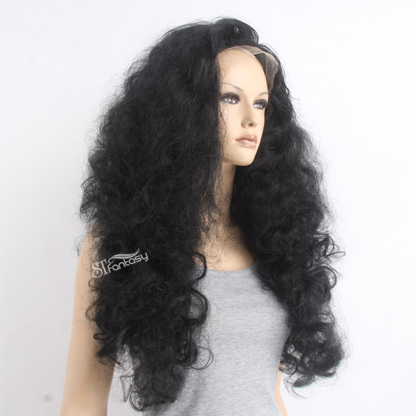 28" SEXY ladies afro wigs synthetic lace front wigs for black women