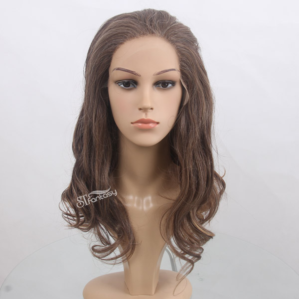 Wear comfortable real looking swiss lace front synthetic wigs for women