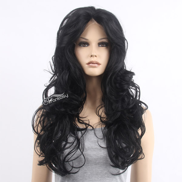 NEW Fantasywig afro style good lace front wigs with synthetic fiber