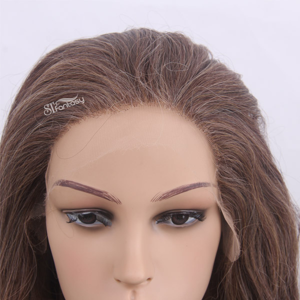 Wear comfortable real looking swiss lace front synthetic wigs for women