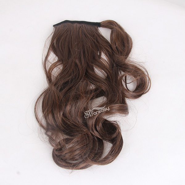 ST 2016 new arrival dark brown synthetic hair ponytail wholesale