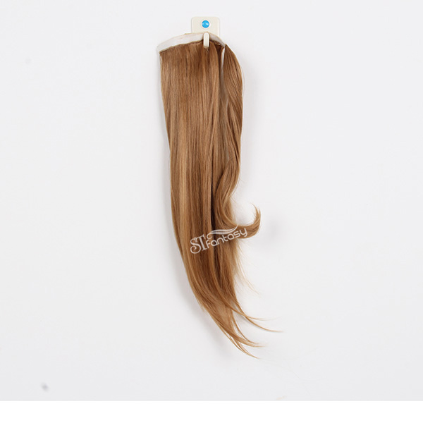 ST 2016 hot sale style straight 19 inch golden hair synthetic ponytail wholesale