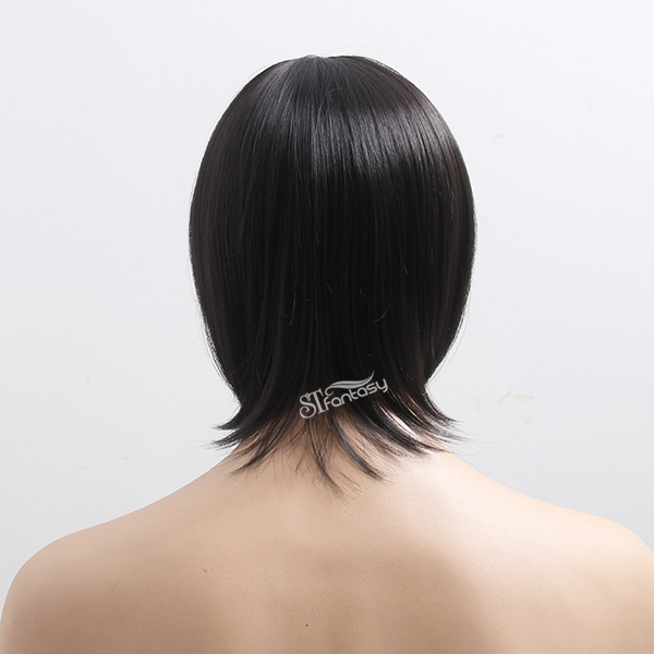 Guangzhou synthetic hair toupee factory wholesale short straight hair toupee