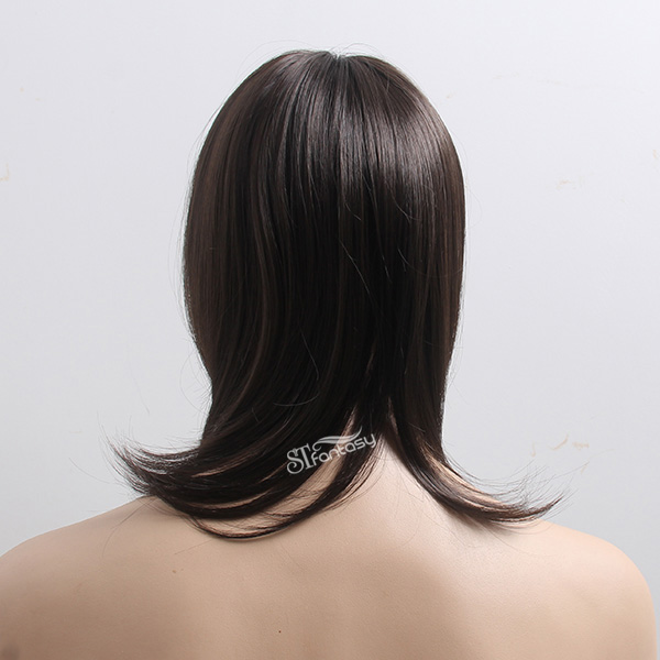 China synthetic hair toupee supplier wholesale straight black toupee for man or women