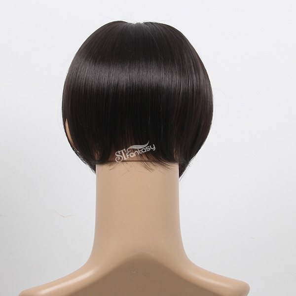 China toupee hair factory wholesale short straight synthetic hair toupee