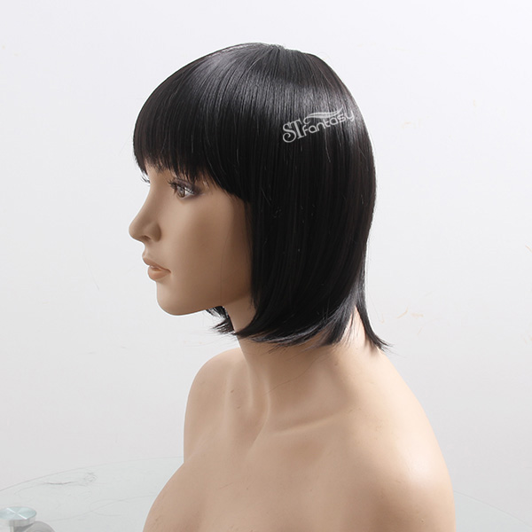 Guangzhou synthetic hair toupee factory wholesale short straight hair toupee