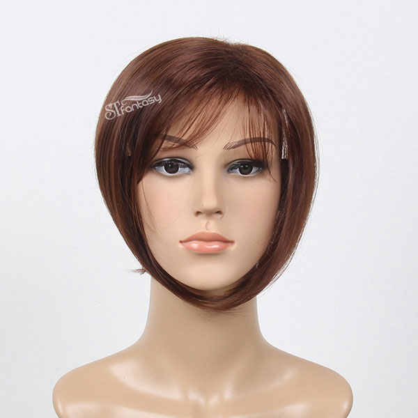 2016 ST HOT sale toupee product short style brown straight synthetic hair toupee