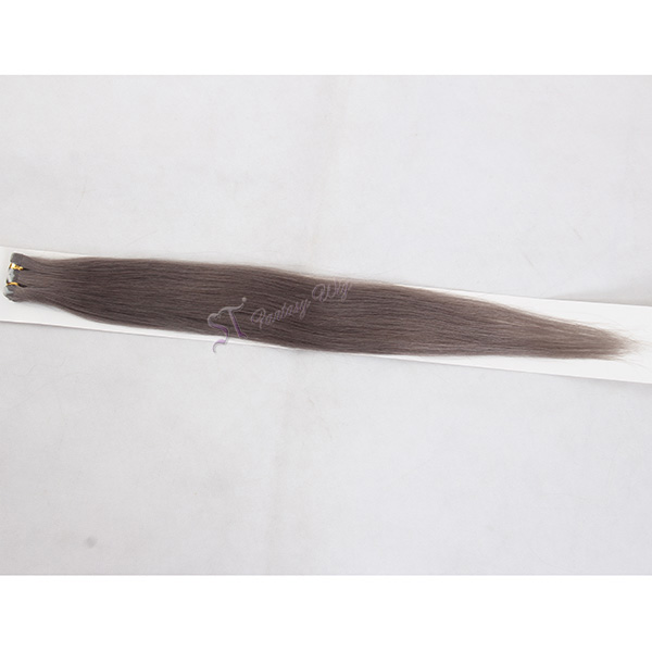 Adhesive Double Sided Russian Hair Grey Tape In Hair Extensions Remy Human Hair
