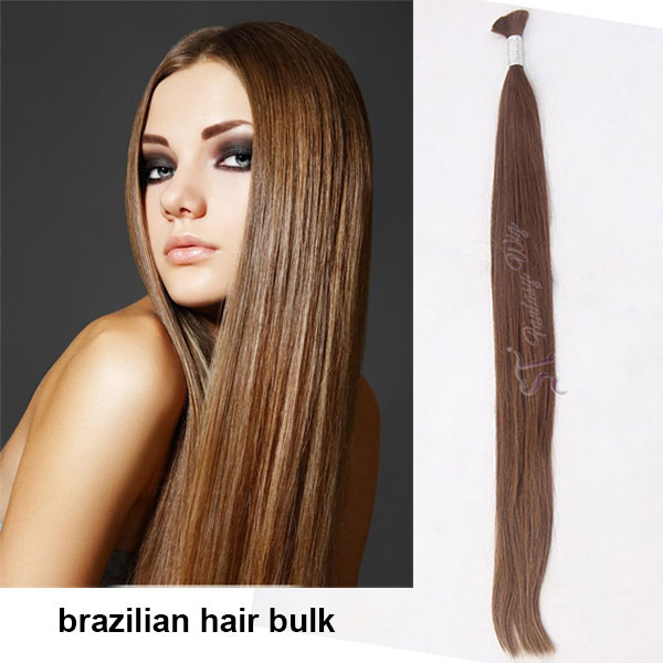 Guang hair factory wholesale 26" straight light brown brazilian hair bundles