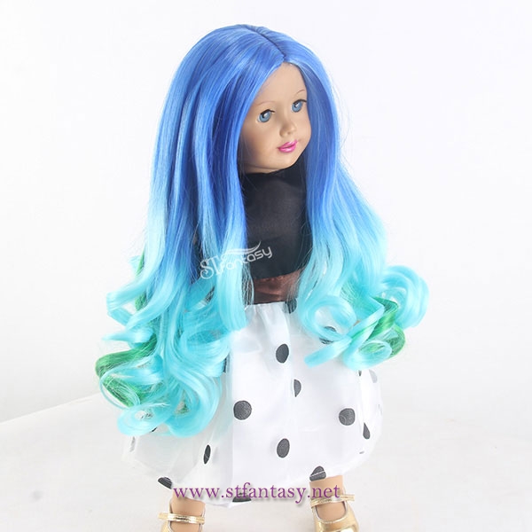 Guangzhou synthetic wig factory wholesale omber wig for american girl doll