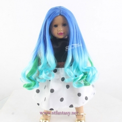 Guangzhou synthetic wig factory wholesale omber wig for american girl doll