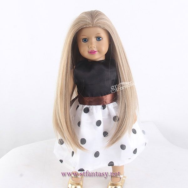 Guangzhou 18 inch American doll wigs manufacture wholesale cute wig for dolls