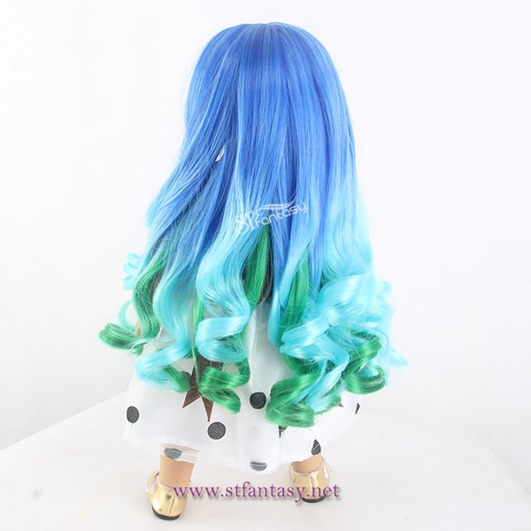 Guangzhou synthetic wig factory wholesale omber wig for american girl doll