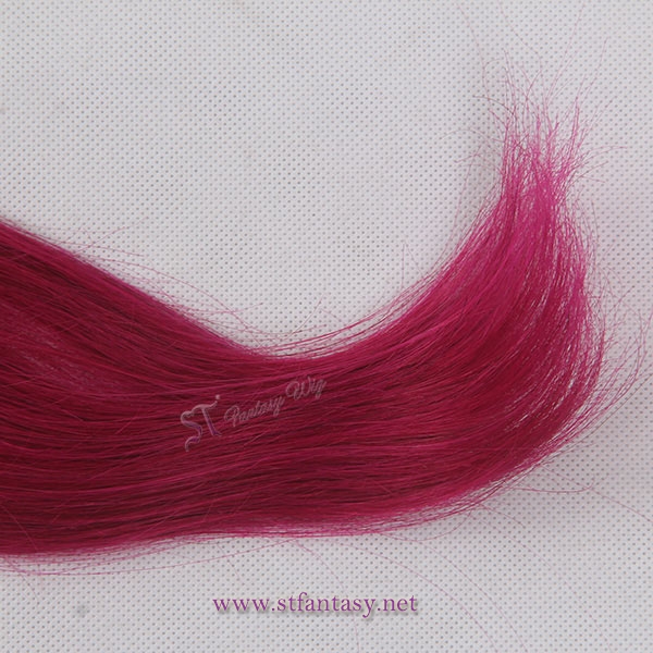 Wholesale trendy color rose red double sided adhesive tape human hair extension