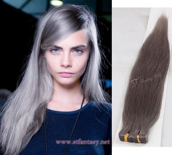 ST top quality skin tape hair extensions gray hair suppliers china