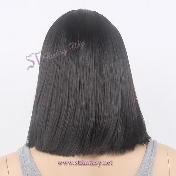 Shoulder-length short black bob wigs for black women wholesale