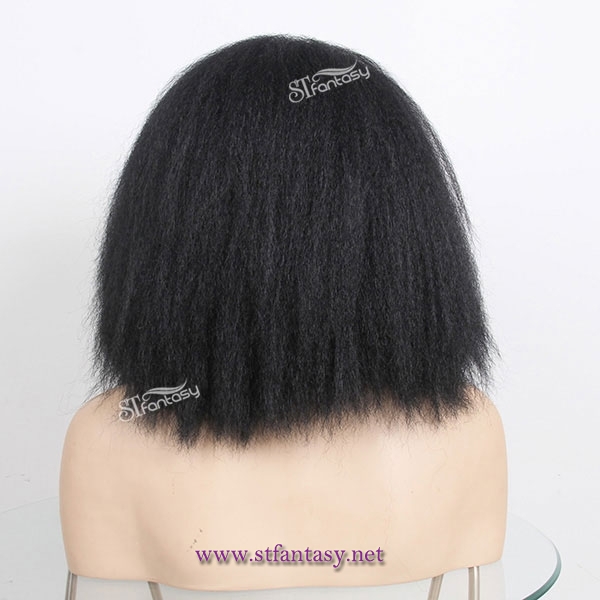 China wig wholesaler 2016 hot sale style fluffy synthetic wig for black women with shoulder length