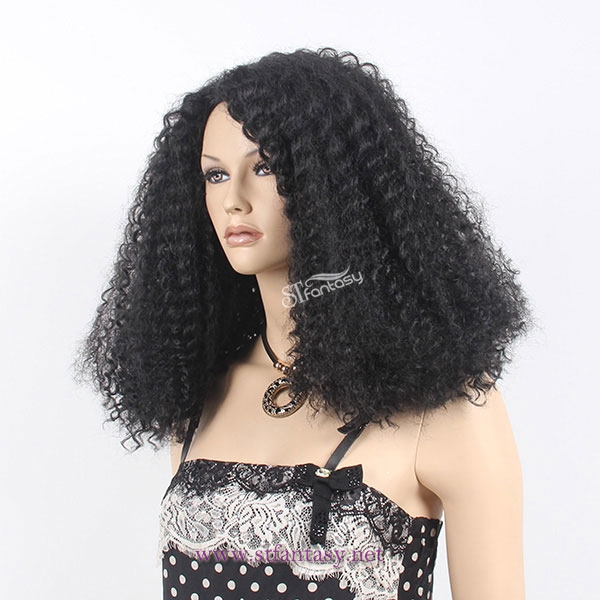 Guangzhou wholesale fluffy synthetic hair afro wig
