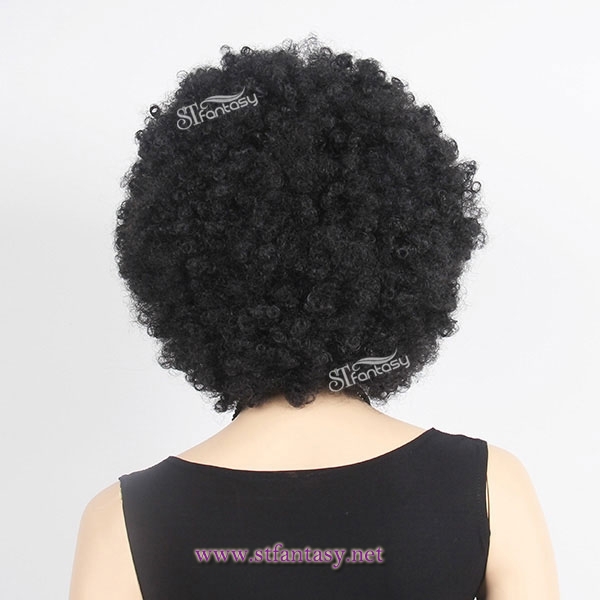 Top quality factory wholesale fluffy synthetic fiber afro wig for black women