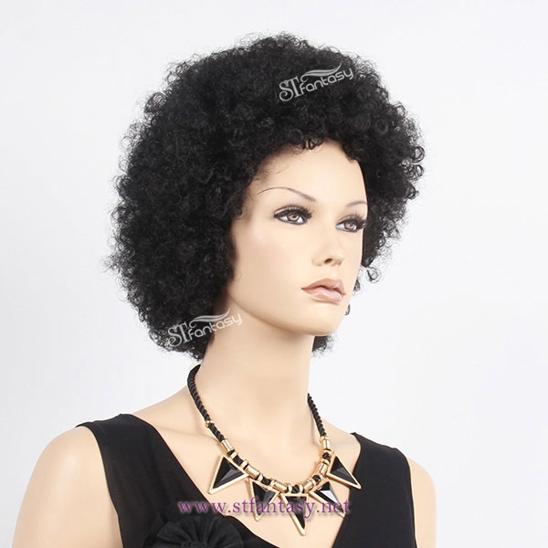 Guangzhou 2017 new coming short style afro wig for women with synthetic fiber