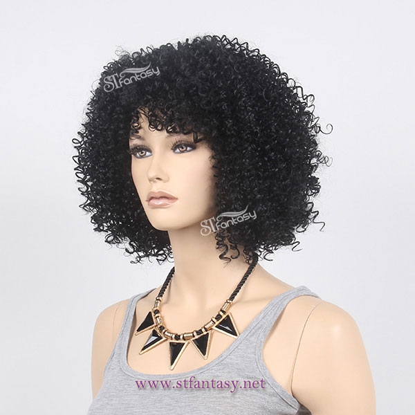 ST wig company wholesale kinky curly natural looking afro wigs costumes