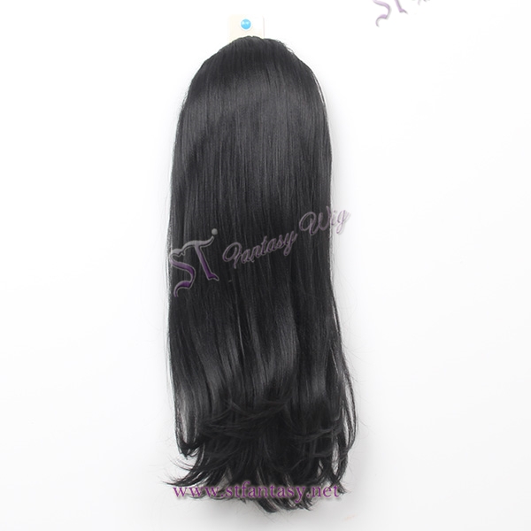 Low price many colors hairpiece black women synthetic clip in ponytails