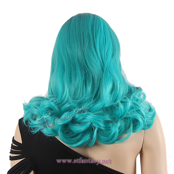 Light blue ombre long wave custom realistic for women wholesale wigs form china