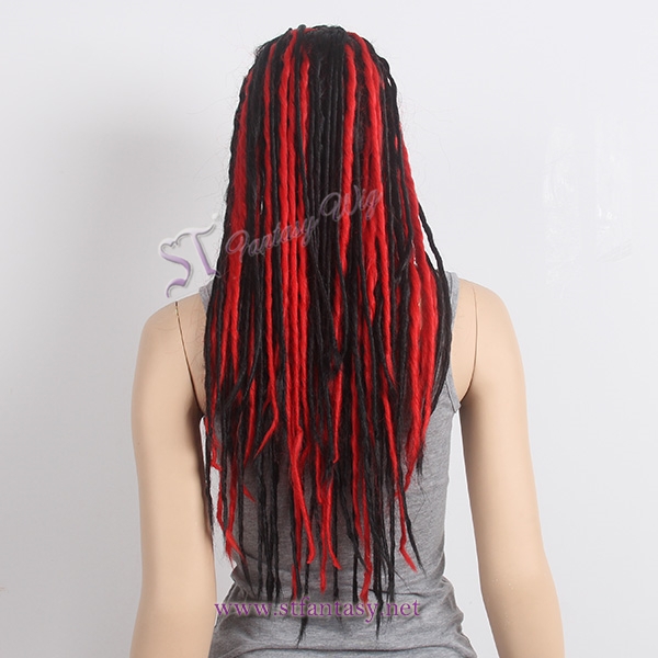 Wigs China long dreadlocks multi color handmade wig for african women