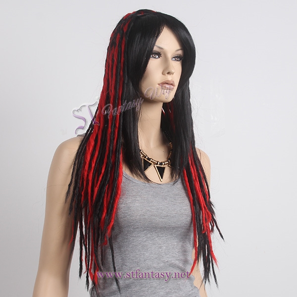 Wigs China long dreadlocks multi color handmade wig for african women