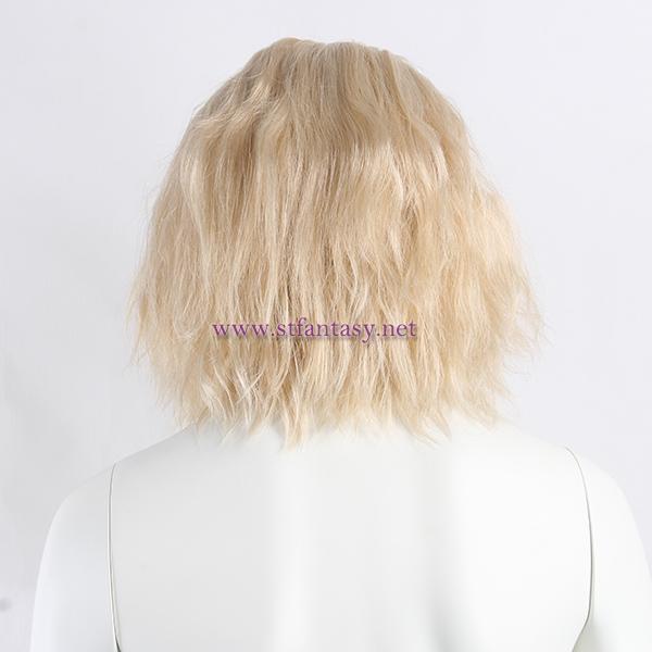 Wig Supplier In China Short Curly Bob Middle Part Yaki Blonde 2525 Fluffy Sexy Heat Resistant Synthetic Hair White Mannequin Wig Stand