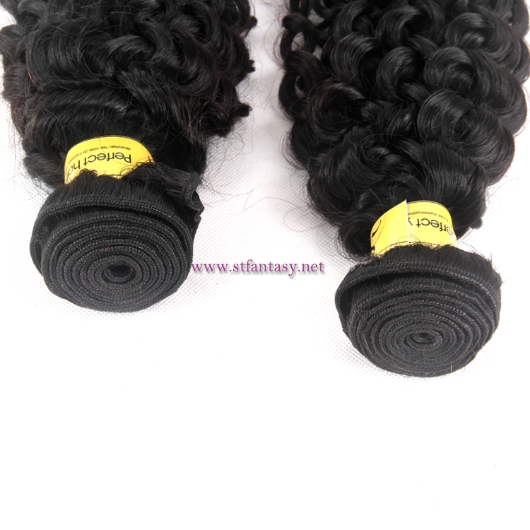 Afro Kinky Curly 100% European Hair Extension Human Weft