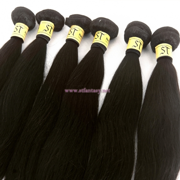 Guangzhou Wig Supplier Cheap Wholesale Long Black Straight 100% Brazilian Remy Virgin Hair Extension Human Weft