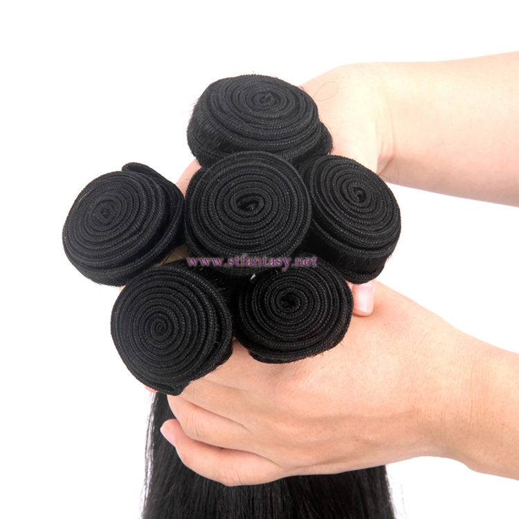 Guangzhou Wig Supplier Cheap Wholesale Long Black Straight 100% Brazilian Remy Virgin Hair Extension Human Weft