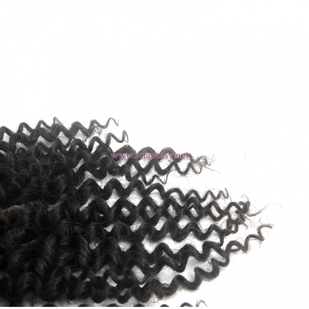 Top quality remy hair 4"X4" 3 part closure with factory wholesale price