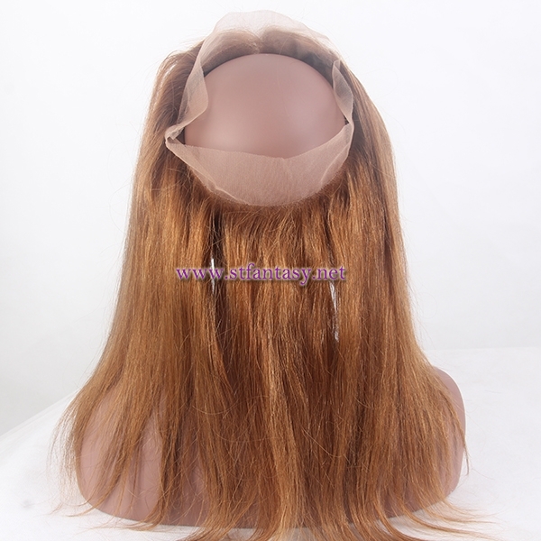 2017 Newest 100 Peruvian Human Hair Natural Brown High Quality 360 Lace Frontal Closure For Women