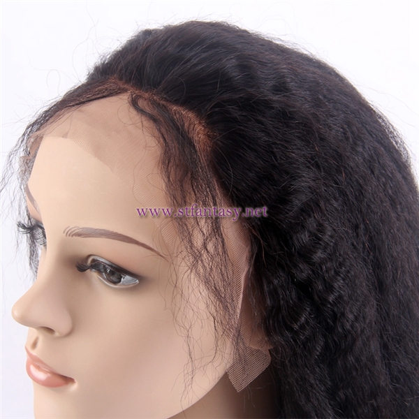 China Wig Golden Supplier Wholesale Natural Looking Long Brazilian Hair Bob Full Lace Wig With Side Bang For Black Women