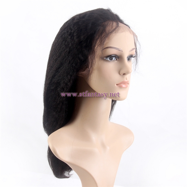 China Wig Golden Supplier Wholesale Natural Looking Long Brazilian Hair Bob Full Lace Wig With Side Bang For Black Women