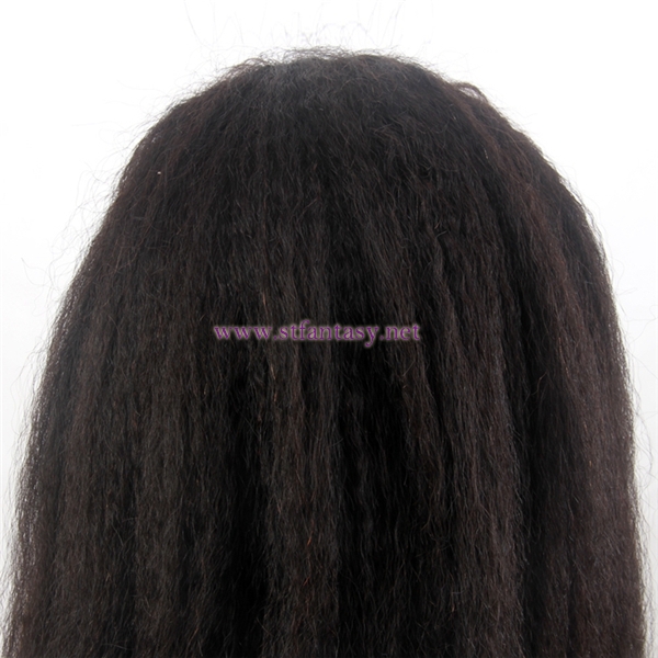 Good market popular style yaki perluvian human hair full lace sew in wig