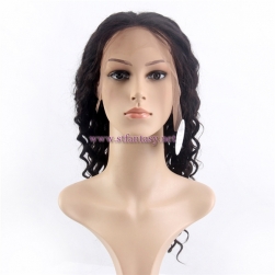 Guangzhou OEM custom acceptable 100 human hair lace front wigs curly wholesale