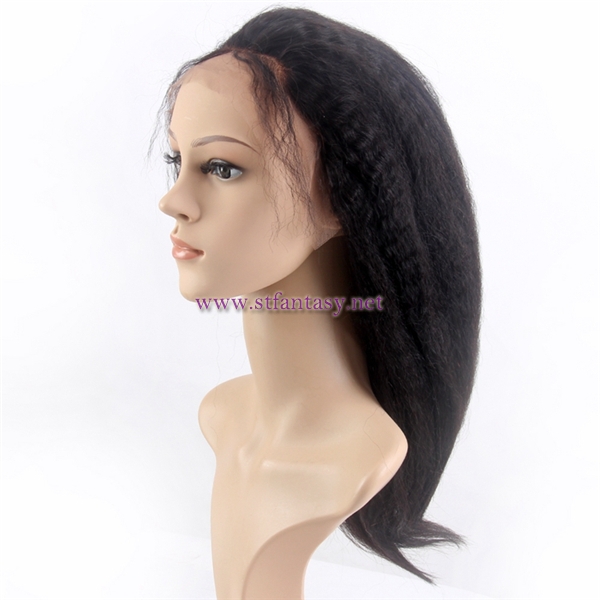 China Wig Golden Supplier Wholesale Natural Looking Long Brazilian Hair Bob Full Lace Wig With Side Bang For Black Women